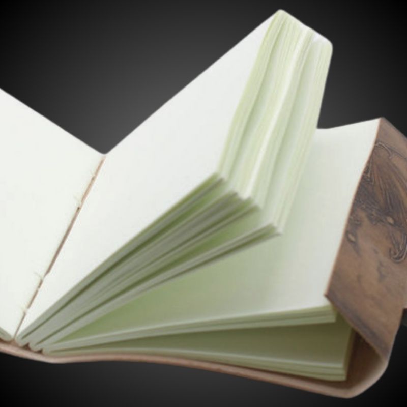 Mechanické čištění Deníku Stromu života s koženými deskami