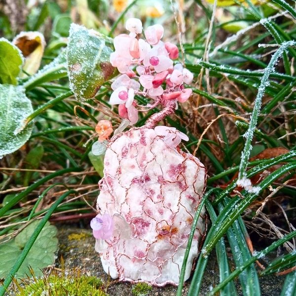 učně drátovaný Strom Života Zdravé Štěstí – sestřička Jemného Štěstí