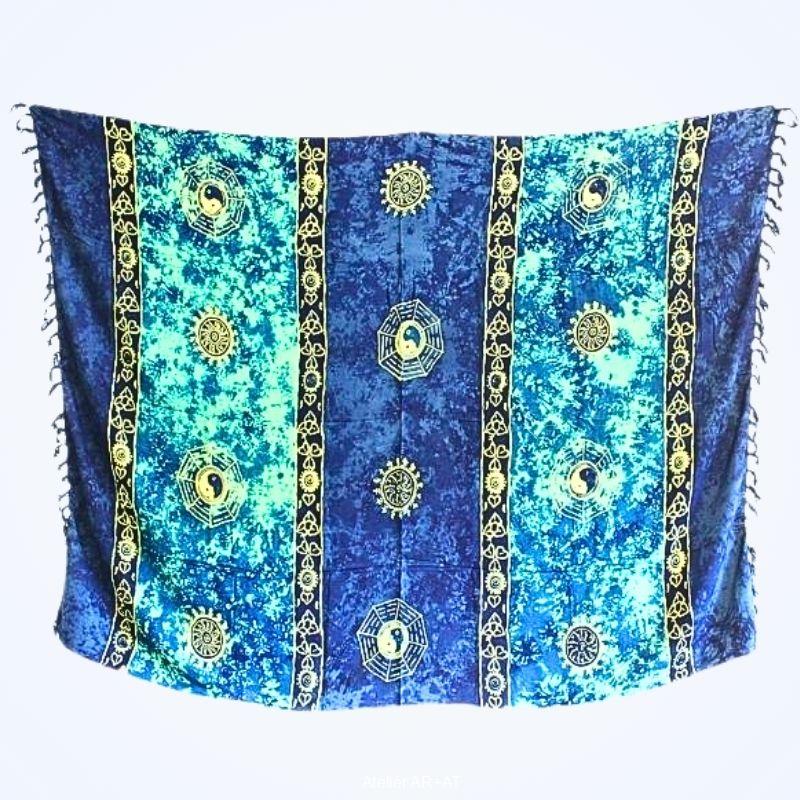 Batikovaný sarong se symboly jin-jang