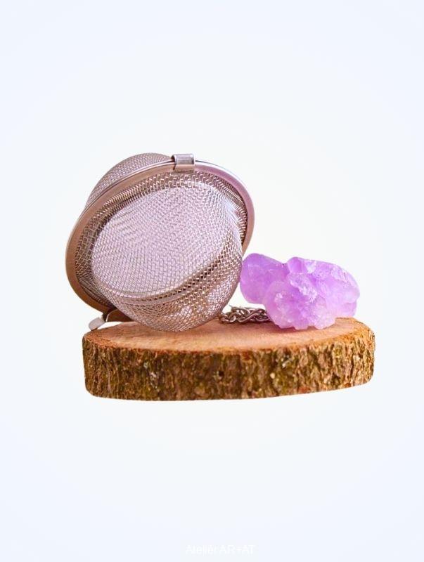 Čajové sítko s přírodním krystalem