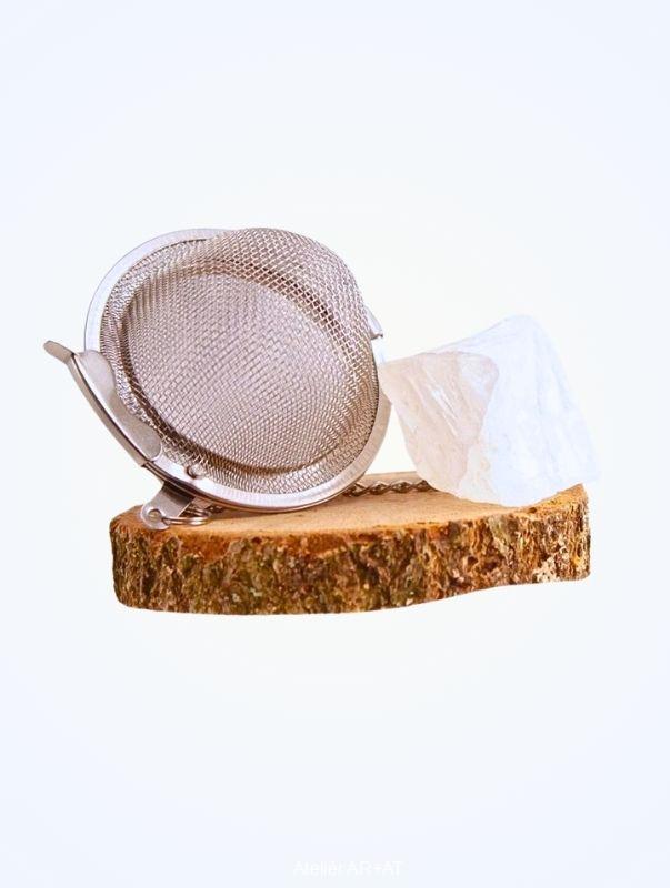 Čajové sítko s přírodním krystalem