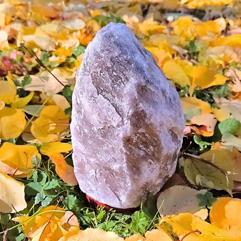 Půlnoční Svit - uzemňující solná lampa z šedé soli (2-3 kg)