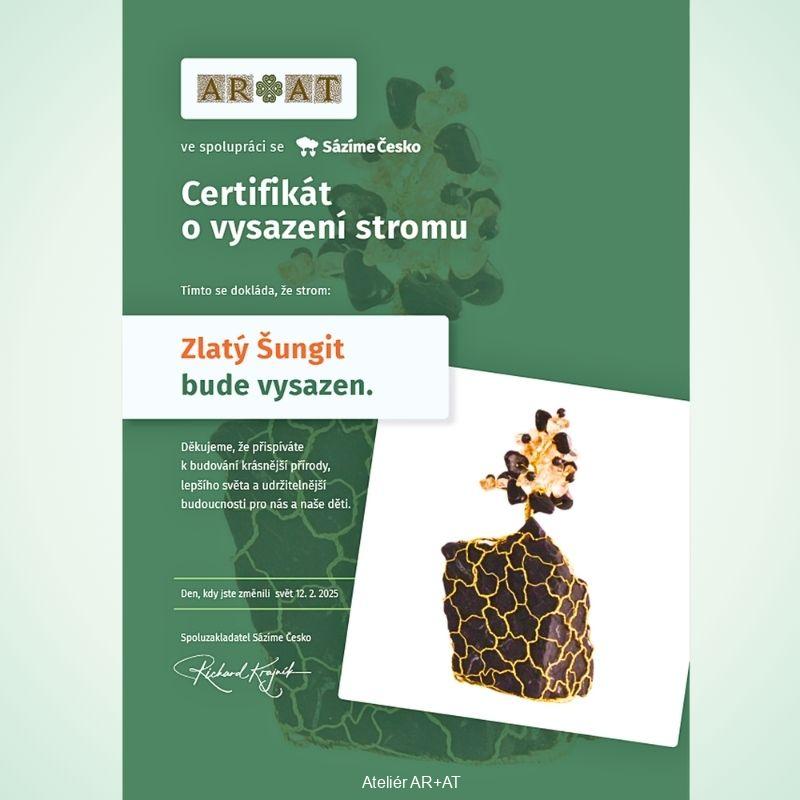 Zlatý Šungit - ochranný Strom Života