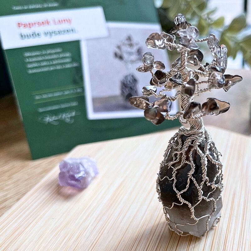 Ručně drátovaný Strom Života jménem Paprsek Luny v ateliéru drátovaného šperku Monsterance