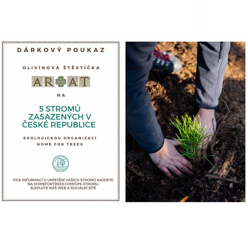 Certifikát Olivínových Štěstíček – stromová dvojčata vysazená v českých lesích