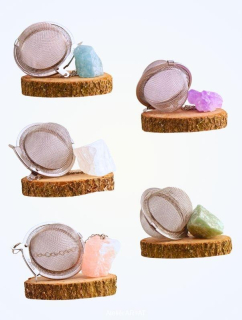 Čajové sítko s přírodním krystalem