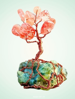 Ohnivý Olivín - radostný Stromeček Štěstí